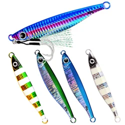 1 Uds. Señuelo de hundimiento rápido de aguas profundas de Metal 40g 60g 80g señuelo de pesca Artificial lubina dura señuelo de Jigging de invierno