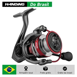 HANDING Do Brasil carretes giratorios ligeros línea de sistema de descenso lento pose firmemente 6KG arrastre máximo 3 arandelas de arrastre relación de engranaje 5,2: 1