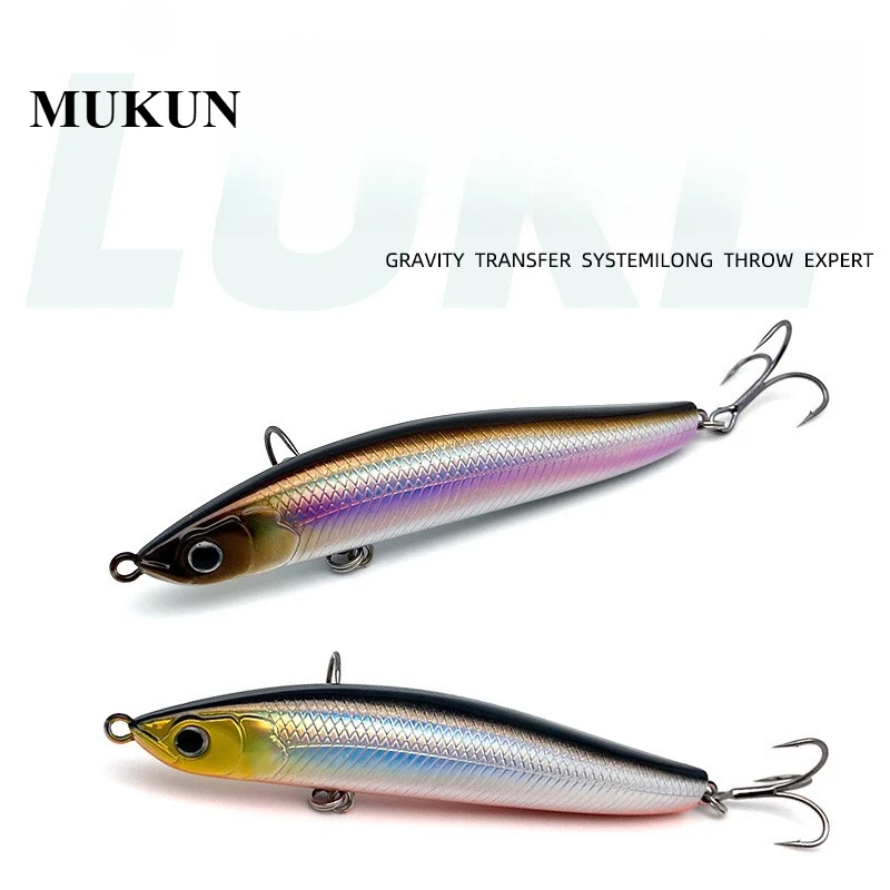 Señuelo de pesca con lápiz, 10g, 14g, 18g, atracción de ruido, señuelo Artificial duro, StickBait, lápiz que se hunde, fábrica de peces, cebo Wobbler, pececillo - imagen 2