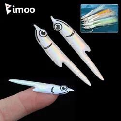 16/32 Uds. De láminas flexibles precortadas, señuelo de pez cebo, Material de atado de moscas, máscara de pez Artificial plateada, pegatina, Streamer, Señuelos de pesca de mar