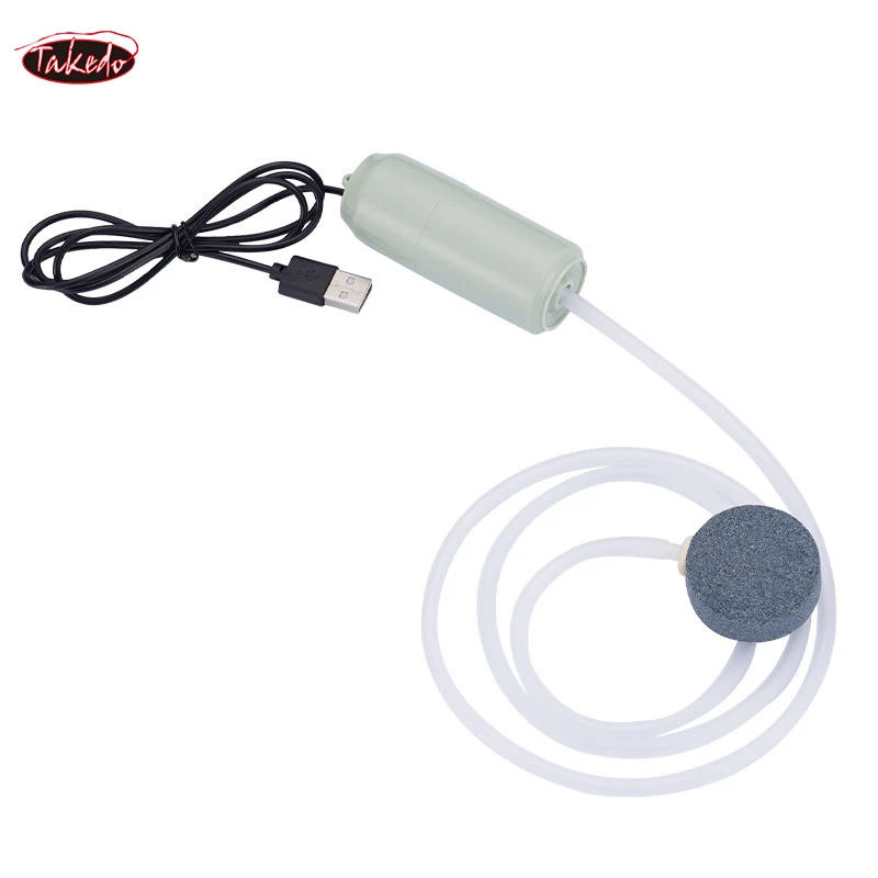TAKEDO MSD01 bomba de oxígeno de plástico portátil impermeable Mini USB acuario pesca bomba de aire para pecera pesca al aire libre - imagen 4