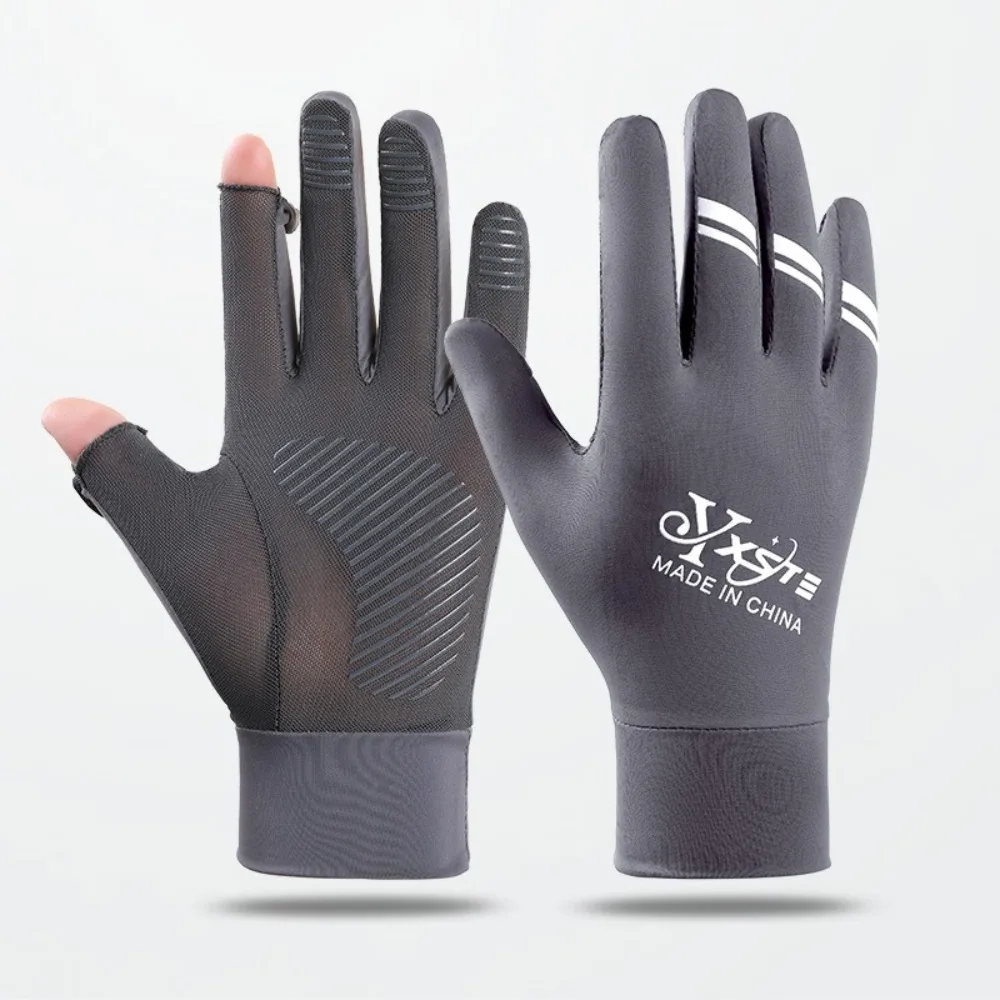 Nuevos guantes de seda de hielo con pantalla táctil, guantes de protección solar Anti-UV altamente elásticos, manoplas de conducción antideslizantes transpirables para conducir en bicicleta - imagen 5