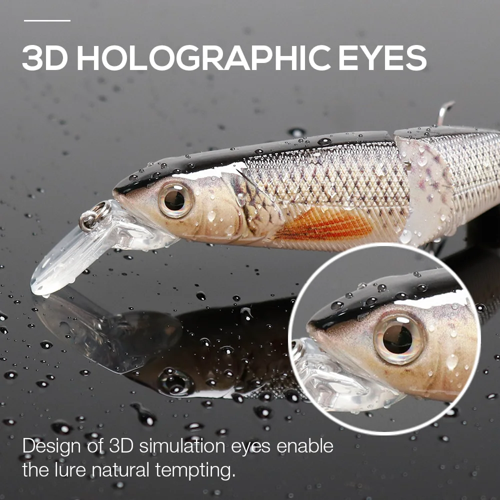 Señuelo crankbait swimbait duro eficaz realista para lucio y muskie - imagen 4