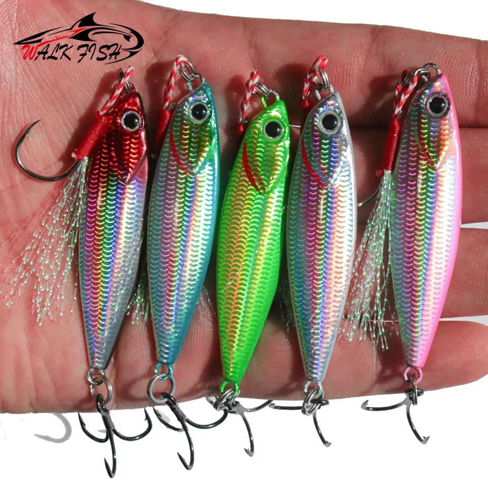 WALK FISH-señuelo de Metal fundido para pesca vertical, cebo Artificial de 7/10/15/20g, aparejo de pesca SwimBait - imagen 5