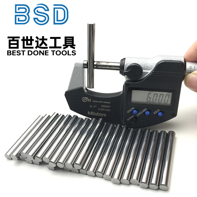 Varilla redonda de torno de acero pulido 91.8Hra h6, varilla redonda de aleación de 3/4/5/6mm para fresas y taladros con chaflán - imagen 3