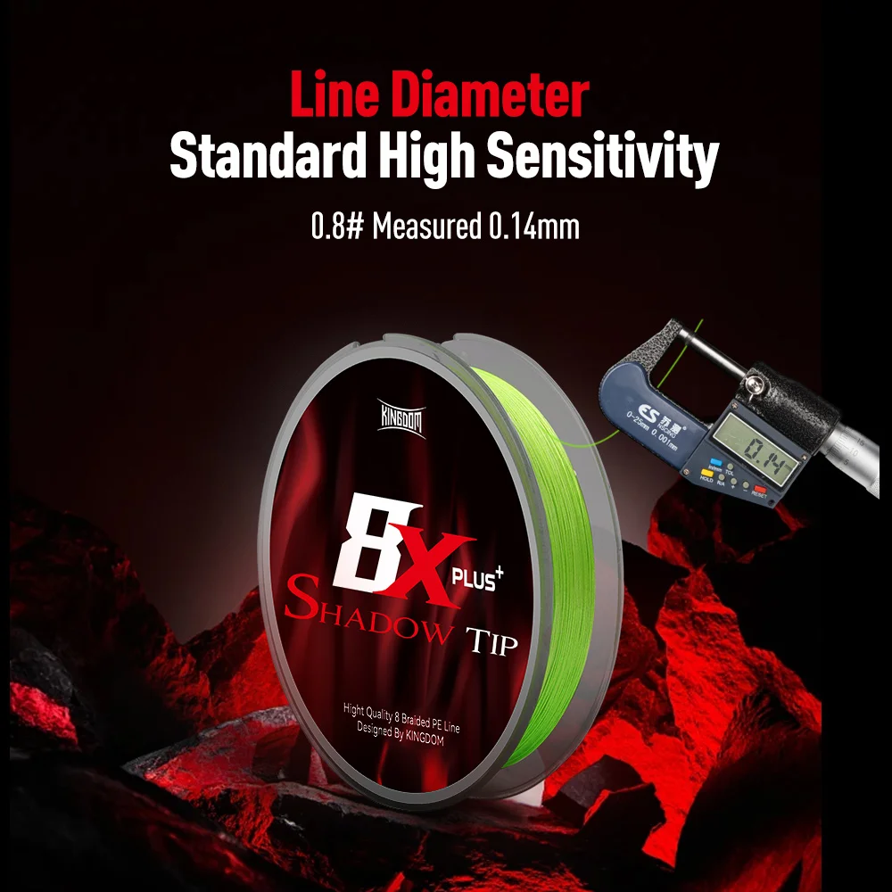 Kingdom Micro líneas de pesca calientes 8 hebras trenzadas PE 150m 300m Japón línea de pesca multifilamento suave línea de PE pesca en agua de mar - imagen 5