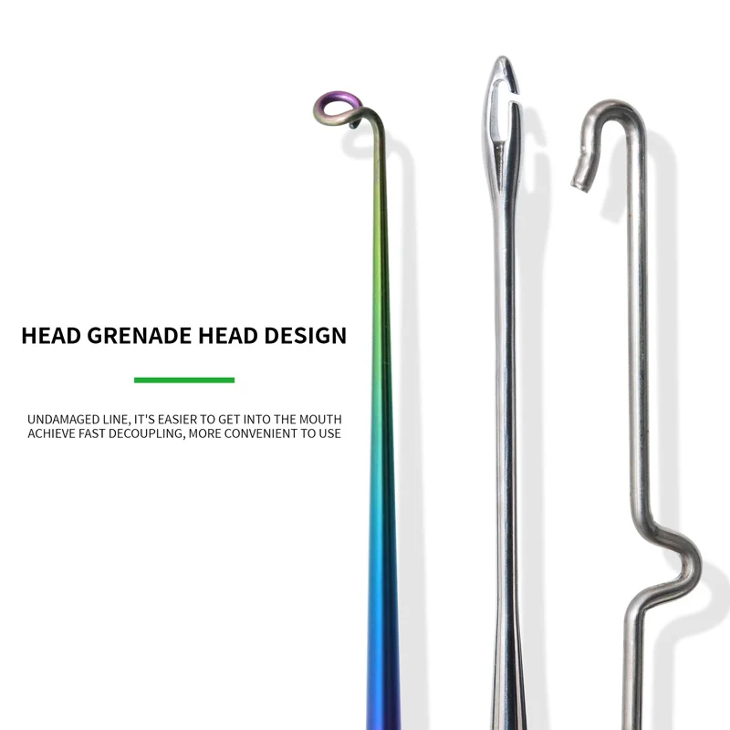 ZYZ-Dispositivo de desacoplamiento de acero inoxidable, Extractor de anzuelos de pesca multiestilo, Retractor de Garganta Profunda, herramienta de pesca - imagen 2