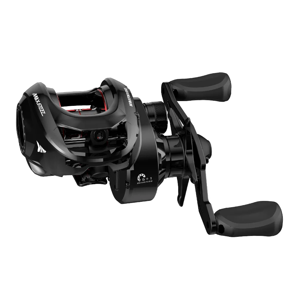 KastKing-carrete de Baitcasting MaxSteel, sistema de frenado magnético 7,1: 1, relación de engranaje 5 + 1, rodamientos de bolas, bobina de pesca de arrastre máximo de 7KG - imagen 2