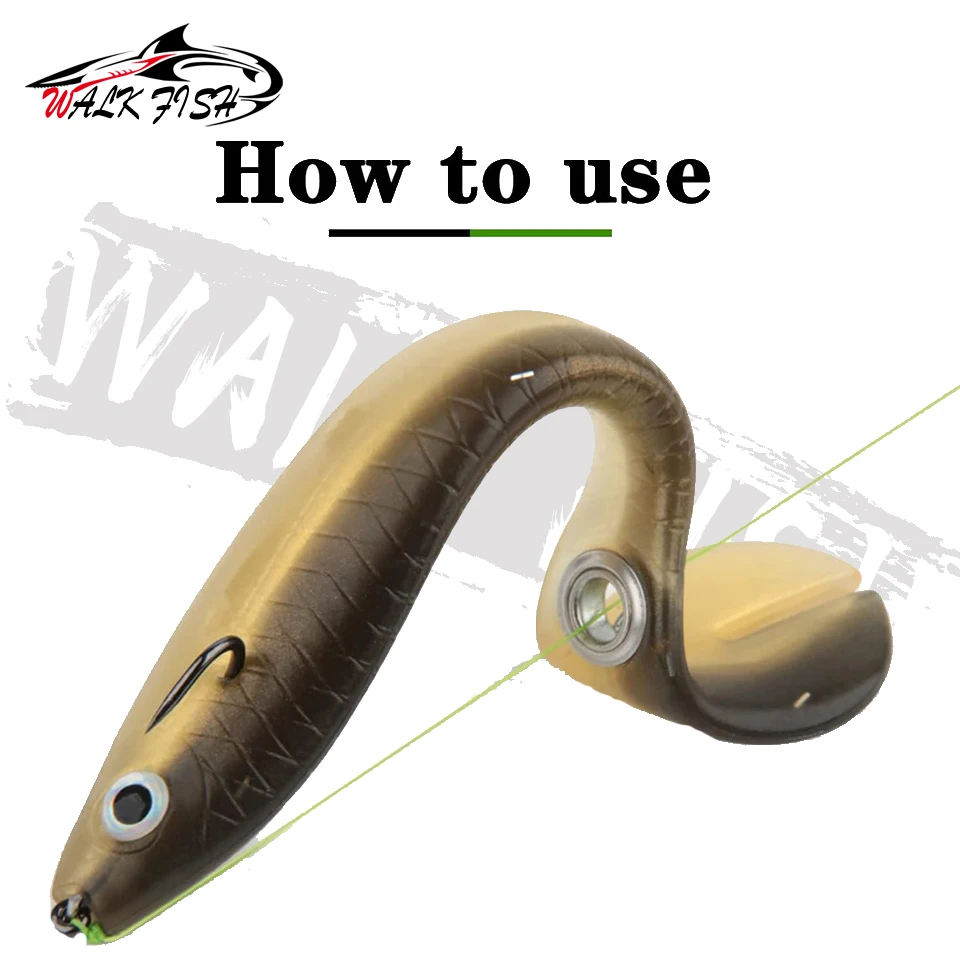 WALK FISH-Señuelos de Pesca biónicos, cebos de pesca de 5 piezas, 6,7 cm y 10cm, para natación, lubina, Swimbaits de simulación, señuelo suave - imagen 4