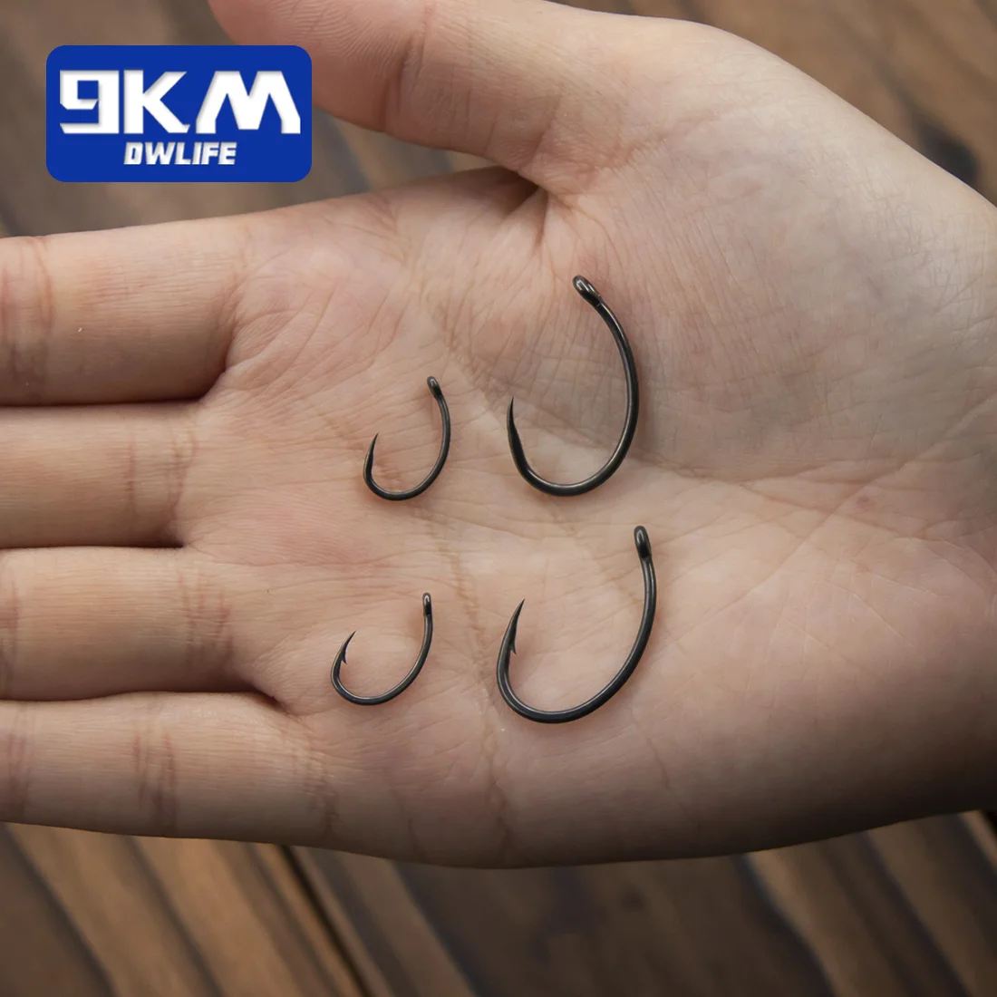 Anzuelos de pesca de carpa, 50 ~ 100 Uds., anzuelos de pesca con púas/sin púas, atado curvo con mosca, anzuelos para moscas húmedas, anzuelo de pesca en corriente de agua salada de espacio amplio - imagen 4