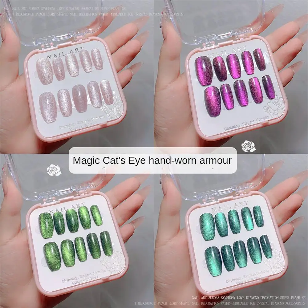 Uñas postizas de manicura hechas a mano, fácil de desmontar, diseño exquisito, resistente al desgaste, suministros de uñas impermeables y duraderos - imagen 2