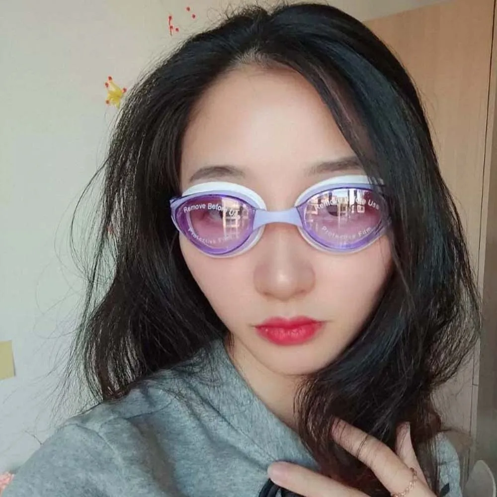 Gafas de natación impermeables, nosepiece desmontable de TPU, marco grande, gafas de natación de Color contrastante, lentes HD de PC, gafas de natación antiniebla - imagen 2