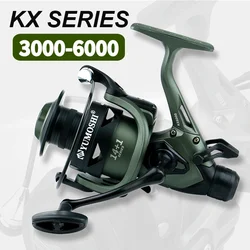 Carrete spinning de agua salada con freno metal y mango intercambiable