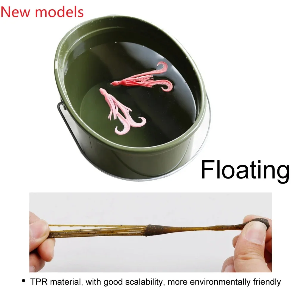 MAGBLUE-señuelo blando de Pesca de silicona, cebo Artificial de 12cm/2,3g, Material TPR, pulpo, calamar, 4 unidades por lote - imagen 2