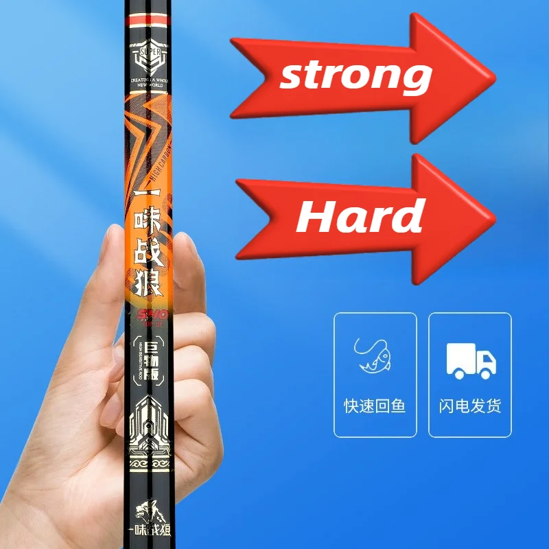 Caña de pescar de mano de fibra de carbono Goture, caña de pescar telescópica de calidad, adecuada para ríos, lagos y otros lugares - imagen 4