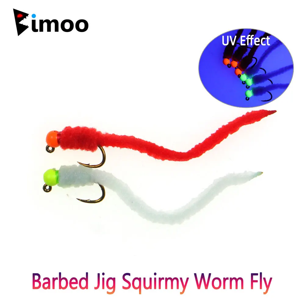 Bimoo Mosca Squirmy con púas – Hundimiento rápido para trucha