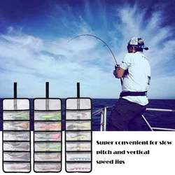 Bolsa organizadora plegable transparente para señuelos de pesca