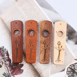 Kazoo de madera profesional – Instrumento viento fácil con estuche