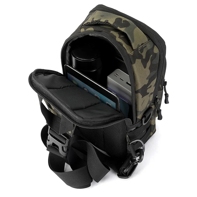 Bolsa de pecho de pesca táctica, almacenamiento grande, viajes al aire libre, senderismo, ciclismo, desplazamientos, bolsos de hombro, bolsa para teléfono de ocio, mochila - imagen 2