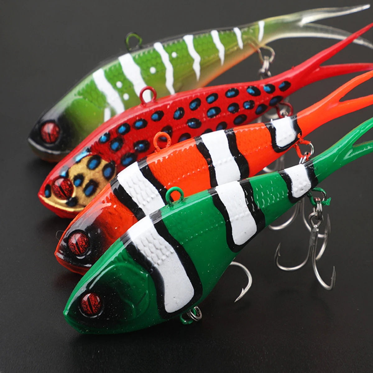 67g cabeza de plantilla de Metal suave VIB señuelo de agua salada Softbait de silicona Swimbait señuelo de pesca de invierno para pargo Mahi Wahoo Redfish - imagen 5