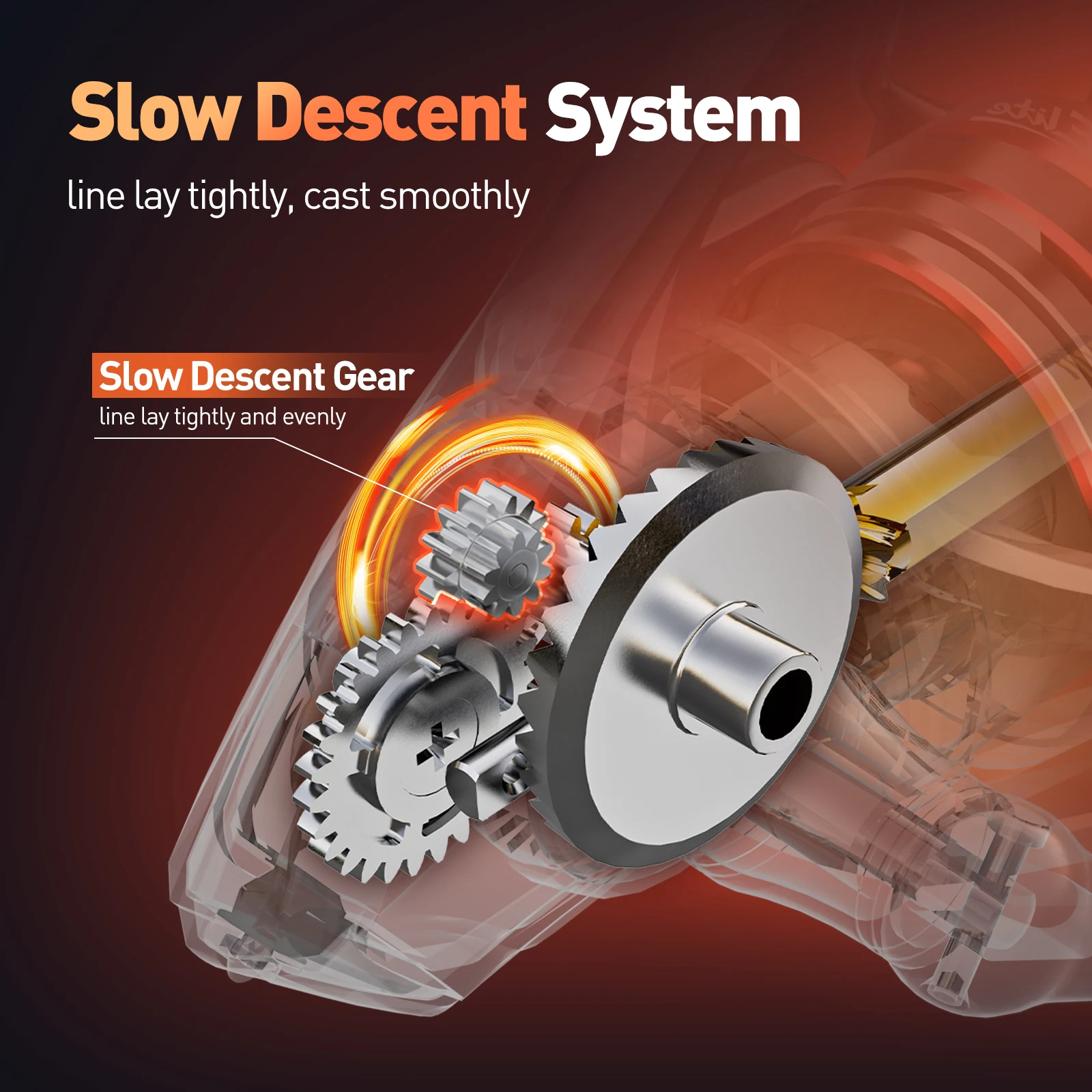 HANDING Do Brasil carretes giratorios ligeros línea de sistema de descenso lento pose firmemente 6KG arrastre máximo 3 arandelas de arrastre relación de engranaje 5,2: 1 - imagen 4