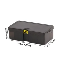 Caja de equipo de pesca de gran capacidad, accesorios de pesca, caja de almacenamiento de herramientas, gancho, cebo, caja de señuelos, organizador de suministros de pesca