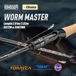 Caña Casting Kingdom Worm Master XF – Carbono Toray para lubina