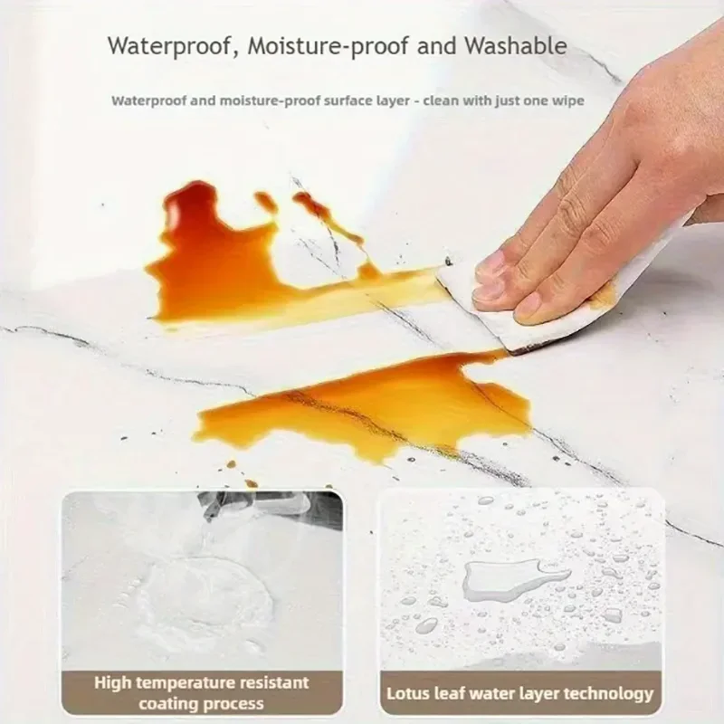 Papel pintado efecto mármol autoadhesivo – Decoración pared estilo europeo - imagen 5