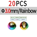 3.0mm 20pc Raibow