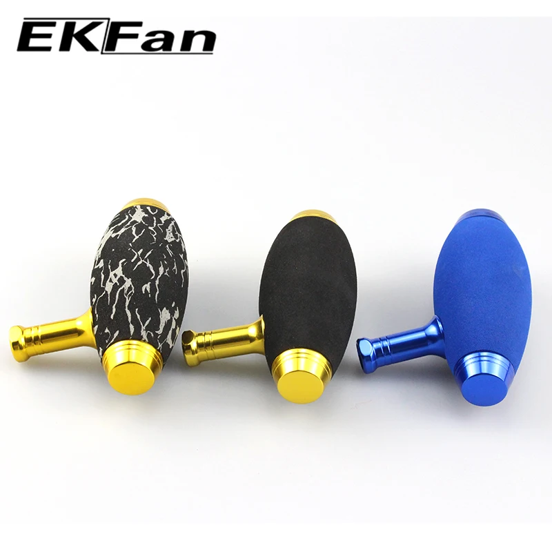 Ekfan-carrete giratorio de fundición de cebo de pesca, aleación de aluminio y EVA, perilla de mango, aparejos de pesca, 1 unidad - imagen 2