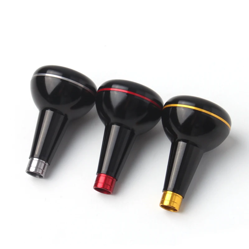 Kawa nuevo carrete de pesca mango perilla 7075 aleación de aluminio Material ligero longitud 46mm peso 9,5 g/pc accesorio carrete de pesca DIY - imagen 3