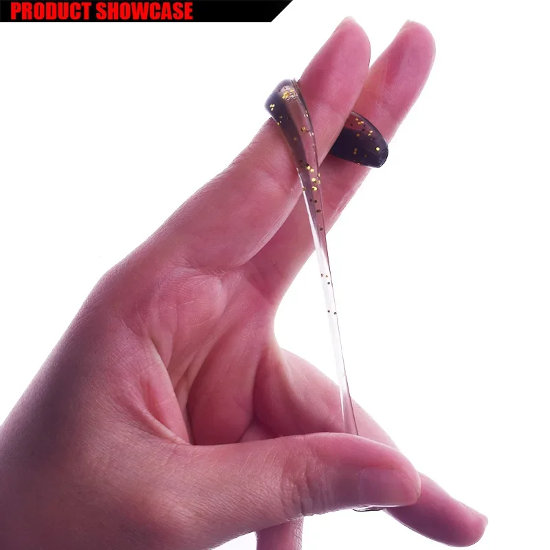 WDAIREN marca Jig Wobblers señuelo de pesca 5cm 7,5 cm 9,5 cm fácil brillo Bass Swimbait doble Color Artificial silicona suave cebo - imagen 4
