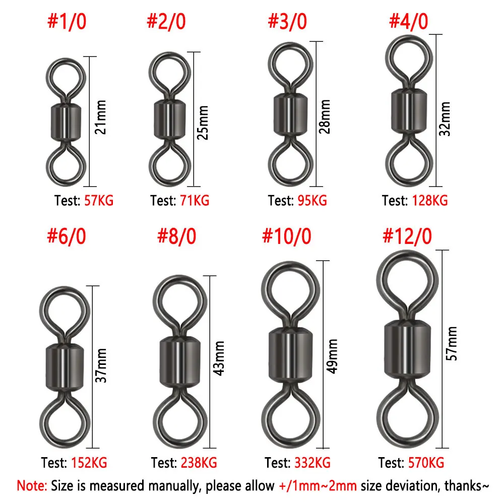 Bimoo-aparejos de pesca de roca marina, accesorios de anzuelos, señuelo giratorio, herramientas de pesca DIY, Texas Rigs - imagen 3