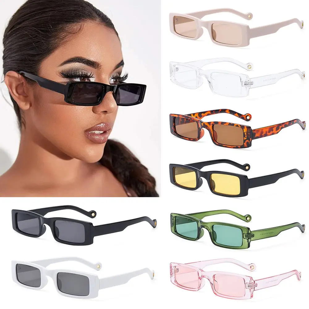 Gafas de sol cuadradas con gafas pequeñas de moda, gafas de sol para mujer, rectangulares - imagen 3