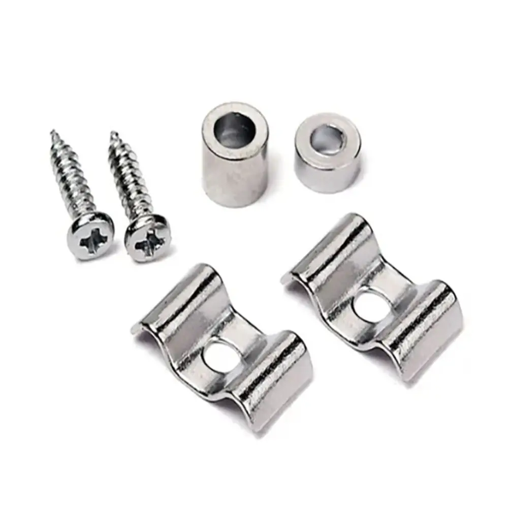 Árboles de cuerda/retenedores de guitarra eléctrica, oro/Negro/cromo con guía de tornillo, ajuste Telecaster, accesorios de guitarra eléctrica - imagen 2