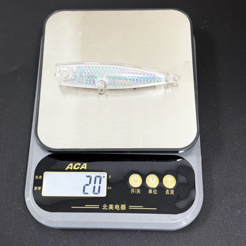Señuelos de pesca Popper Topwater en blanco sin pintar, 20 piezas, 105mm, 20g, superficie de agua salada, Wobblers para Lucio, Swimbait de fundición larga - imagen 4