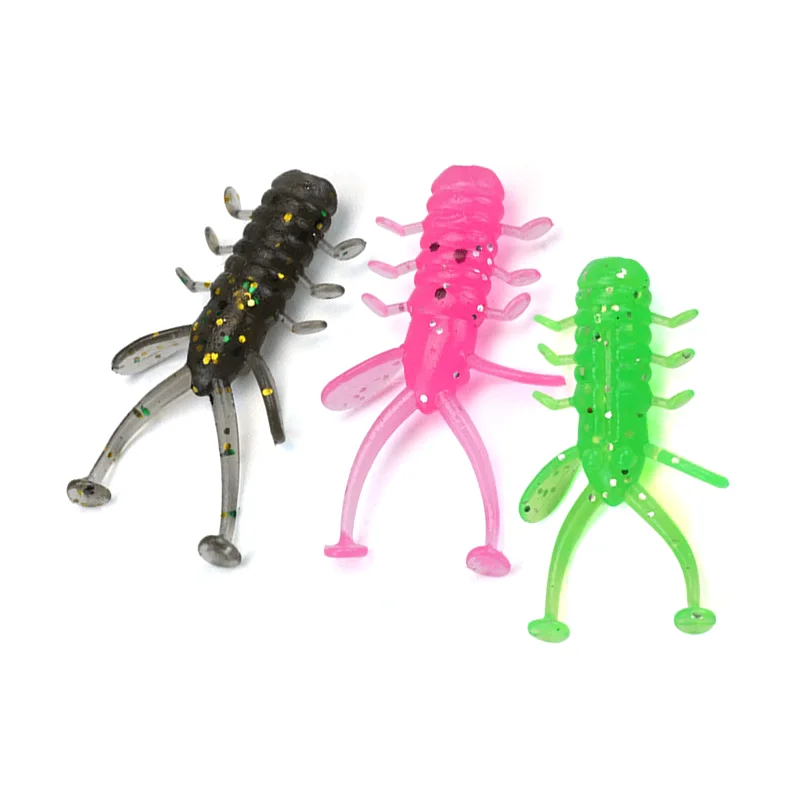 Vinilos TPE tipo micro-gusano para pesca en roca flotante - imagen 3