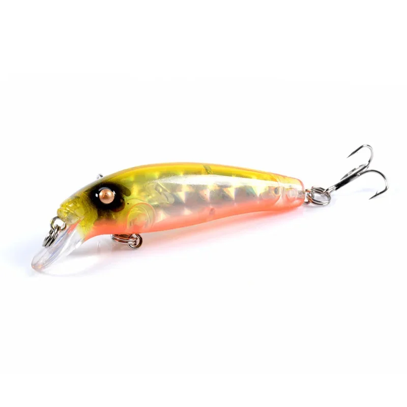 Señuelo de pesca Minnow, 7cm, 6,5g, plástico láser, cebo Artificial, lubina, Wobblers de hundimiento lentamente, Isca, Crankbait, carpa, Lucio, 1 ud. - imagen 5