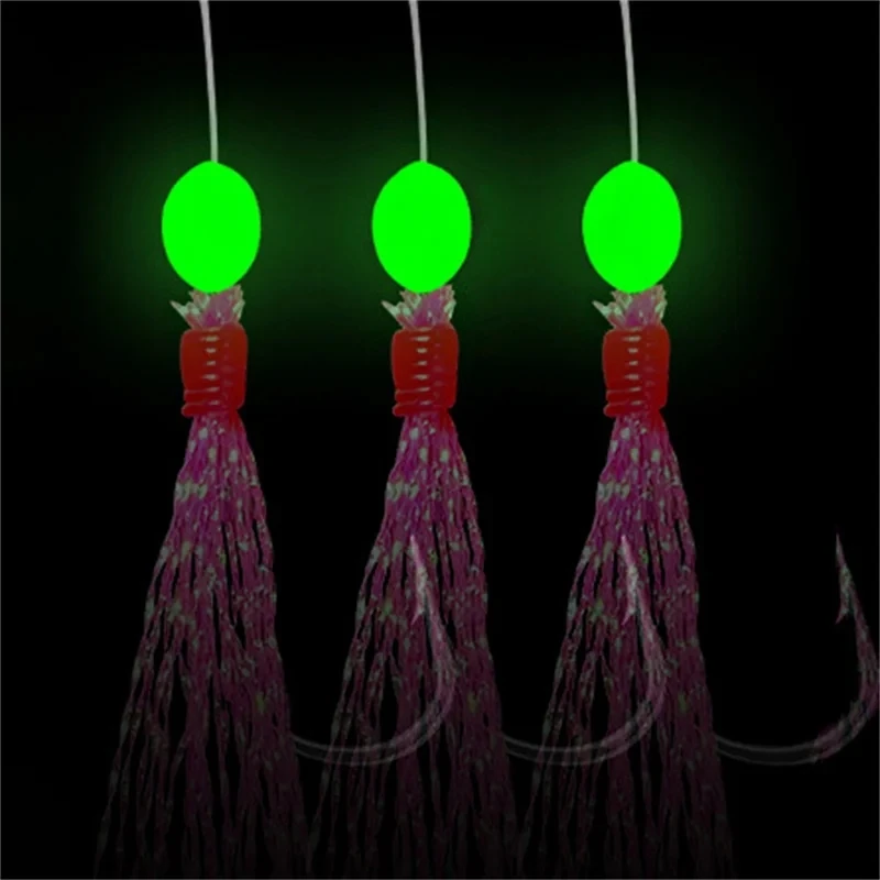 Cuentas luminosas de goma suave para pesca, juego de abalorios fluorescentes de plástico para pesca de carpa, 2000 piezas - imagen 4