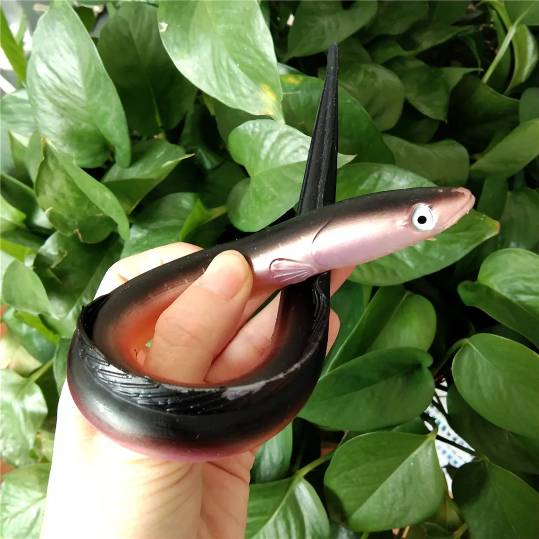 Señuelo Artificial para pesca, cebo de Anguila blanda de 30cm y 58g, de silicona, para Lucio, pececillo, Swimbait, 5 piezas - imagen 5