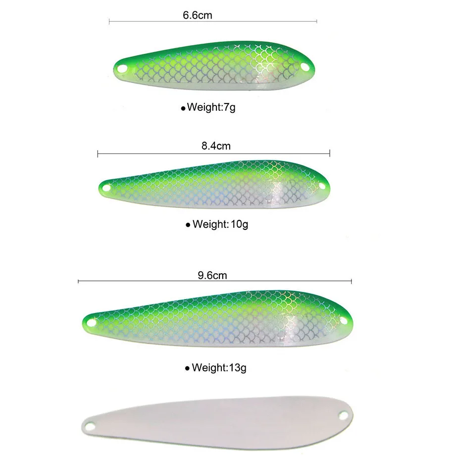 Señuelo de pesca con cuchara de Metal, 13g, cuchara fina, cebo duro, Spinner, Isca, peche Artificial, aparejos de pesca - imagen 5