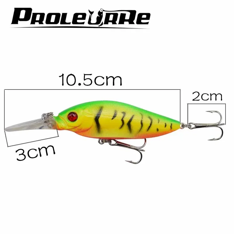 Crankbait flotante Wobbler – Señuelo de superficie con ojos 3D - imagen 2