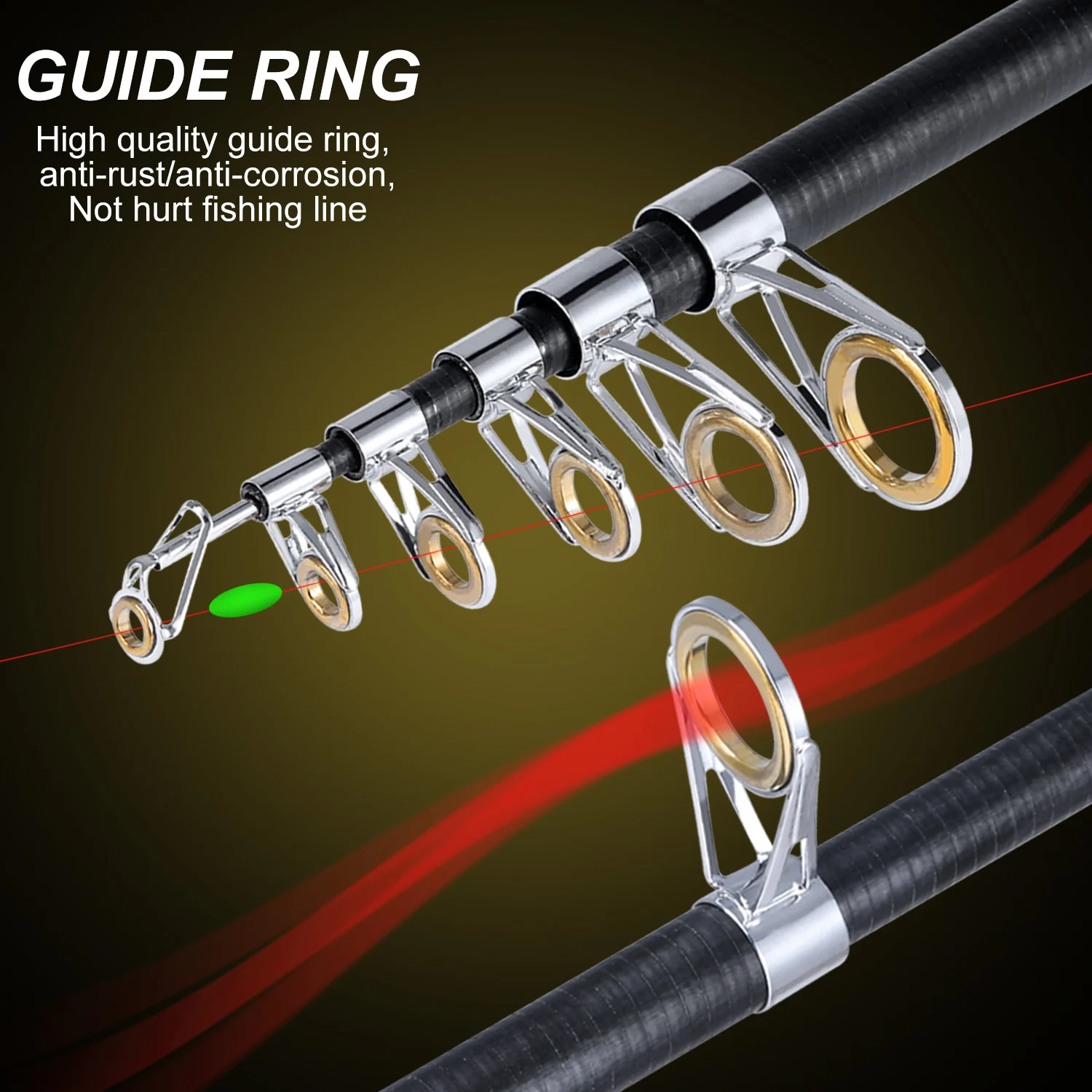 Sougayilang-caña de pescar telescópica de fibra de carbono, Combo de pesca de fundición de 1,6 m, relación de transmisión 8,1: 1, carrete de aleación de aluminio - imagen 5