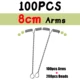 100pcs 8cm arms