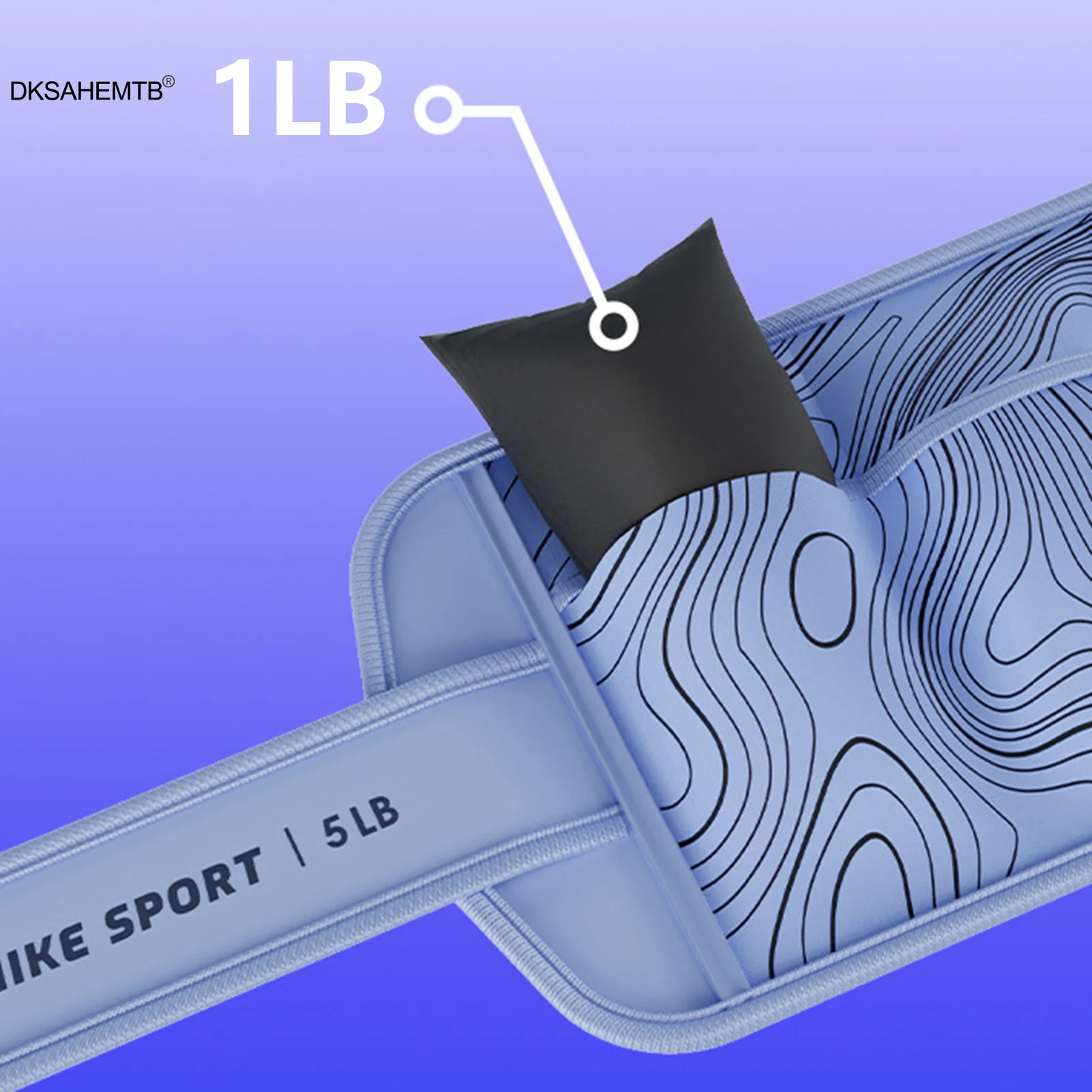 Bolsa de arena para muñeca y tobillo, bolsa de arena portátil con soporte de peso para correr, ciclismo, baile, Fitness, entrenamiento muscular, equipo deportivo, 2 uds. - imagen 4