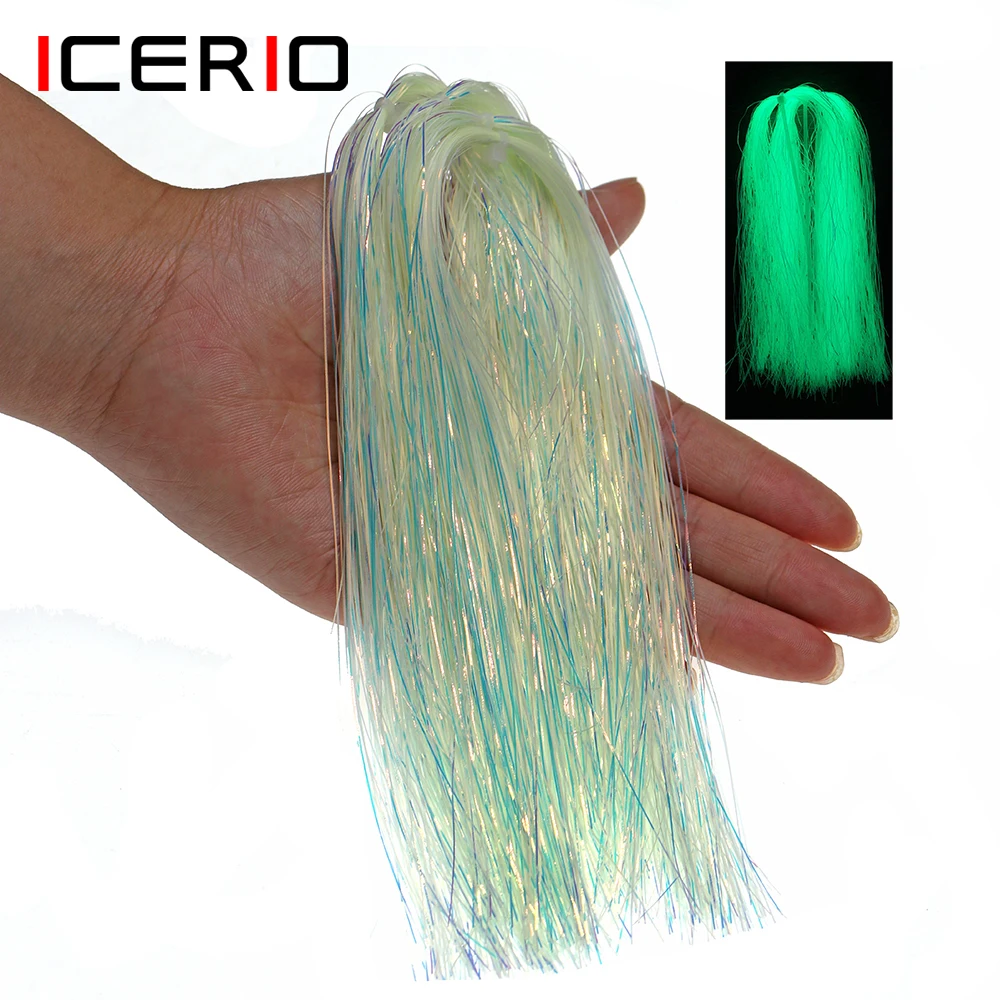 ICERIO Mylar Flash – Oropel holográfico luminoso para atado de moscas - imagen 3
