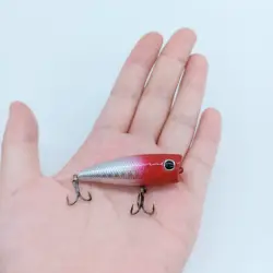 Popper DUODUOYU Superficie – Crankbait Wobbler con Anzuelo Afilado