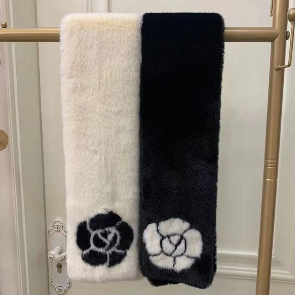 Nuevo Orejeras de Camelia, orejeras gruesas y cálidas, protección contra el frío, regalos de Navidad, cubierta para las orejas para mujer - imagen 5