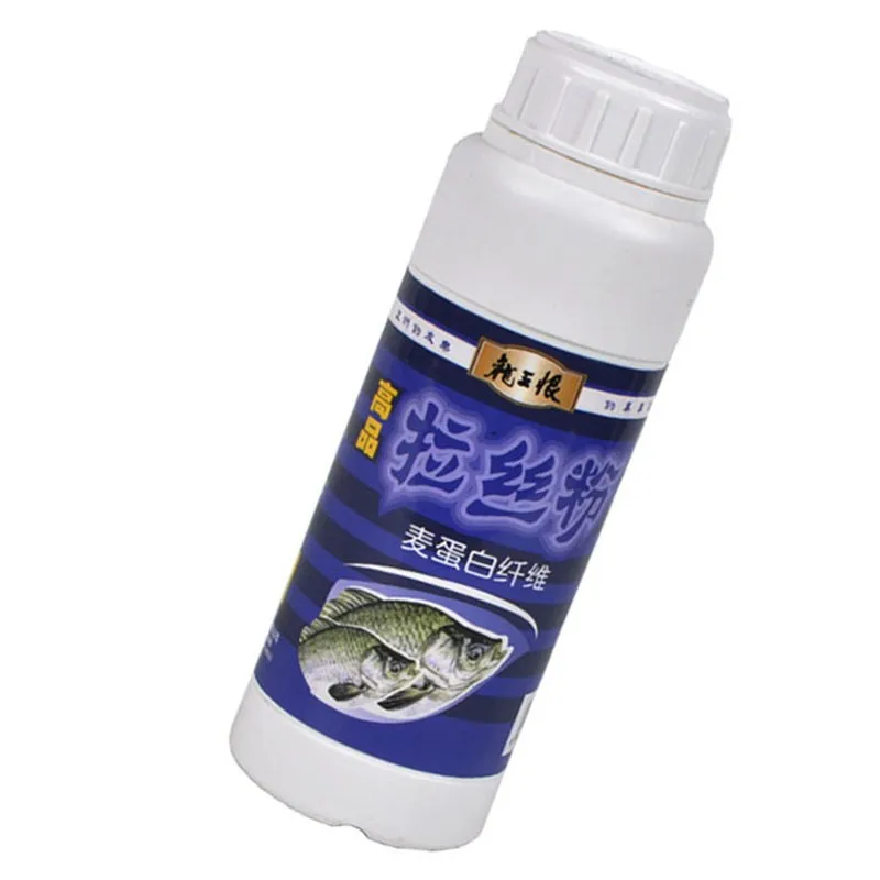 Polvo de dibujo de alambre de Proteína de Trigo puro embotellado 250G viscosidad filamento grueso cebo de tracción Buen Estado - imagen 4