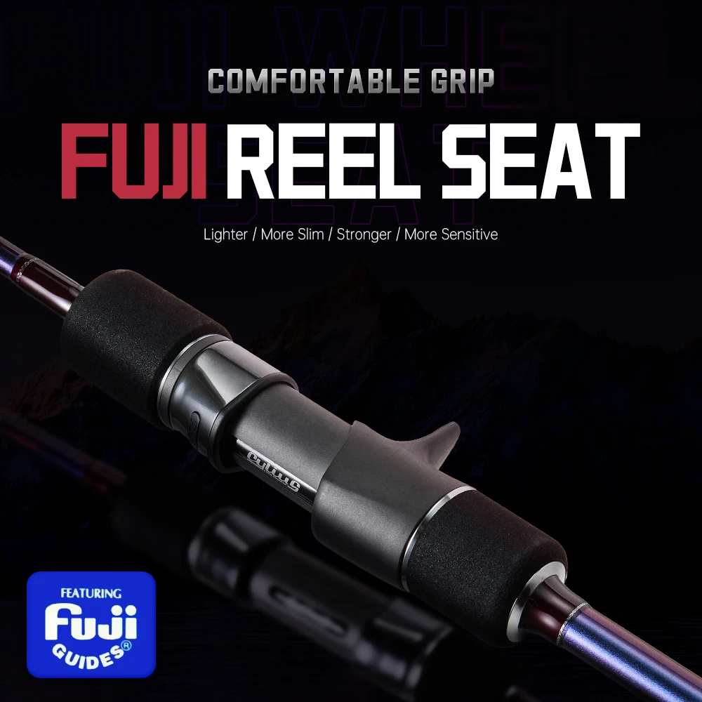 Caña de pescar de mar SOLOKING OCEAN ROSE, caña de Jigging lenta para plantilla de Metal, señuelo, anillo Fuji, 2 secciones, 1,85 m, 1,88 m, caña giratoria Baicasting - imagen 4